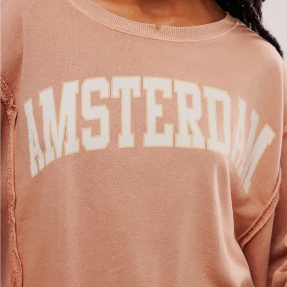 We The Free Graphic Camden Pullover - Brown Combo Amsterdam - Picture 3 of 8